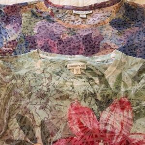 Cold Water Creek short sleeve tops. Ladies size M (10-12)